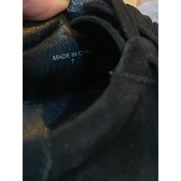 J/Slides Suede Platform Sneaker Black Size 7 - Picture 11 of 11